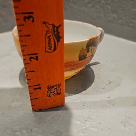 Ceramic Teacup Japanese Hand Painted - Picture 4 of 5